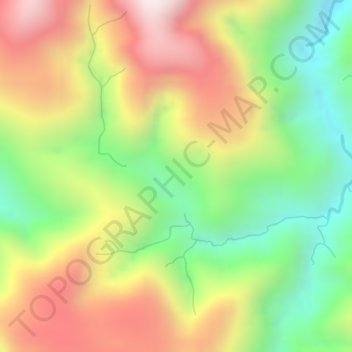 Anawi topographic map, elevation, terrain