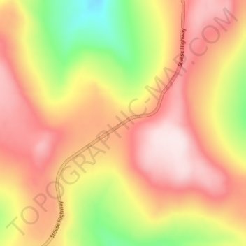 Eagle Summit topographic map, elevation, terrain