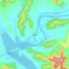 Jiuzhai topographic map, elevation, terrain