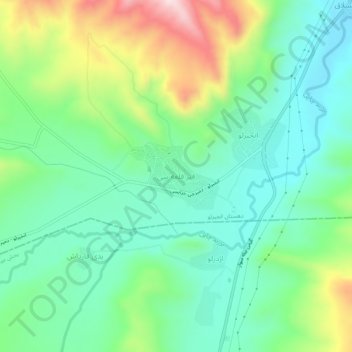 Giz Galasi topographic map, elevation, terrain