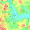 Kintore topographic map, elevation, terrain