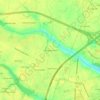 Springdale Place topographic map, elevation, terrain