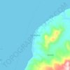 Solor Barat topographic map, elevation, terrain