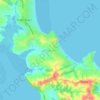 Algies Bay topographic map, elevation, terrain