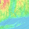 Middlesex topographic map, elevation, terrain