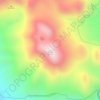 Bulud Mooat topographic map, elevation, terrain