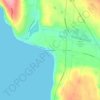 Adelma Beach topographic map, elevation, terrain