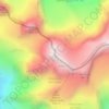 Castor topographic map, elevation, terrain