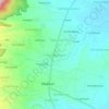 Penanggungan topographic map, elevation, terrain