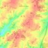 Levens Green topographic map, elevation, terrain