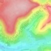 La Fontaine Bénite topographic map, elevation, terrain