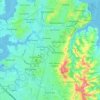 Botany topographic map, elevation, terrain