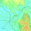 Sonamura topographic map, elevation, terrain
