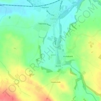 Green Head topographic map, elevation, terrain