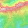 Planina Ilovica topographic map, elevation, terrain