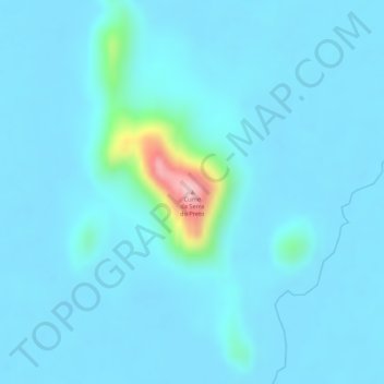 Cume da Serra do Preto topographic map, elevation, terrain