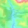 Jajrud topographic map, elevation, terrain