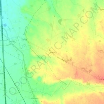 Boretti topographic map elevation - Thumbnail