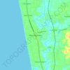 Wennappuwa topographic map, elevation, terrain