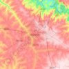 Uberlândia topographic map, elevation, terrain