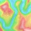Symonds Yat topographic map, elevation, terrain
