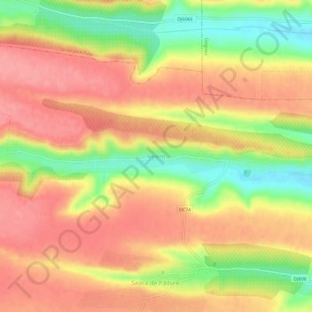 Veleni topographic map, elevation, terrain