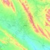Slemani topographic map, elevation, terrain