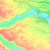 Beber topographic map, elevation, terrain