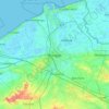 Brugge topographic map, elevation, terrain