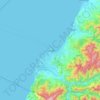 Batumi topographic map, elevation, terrain