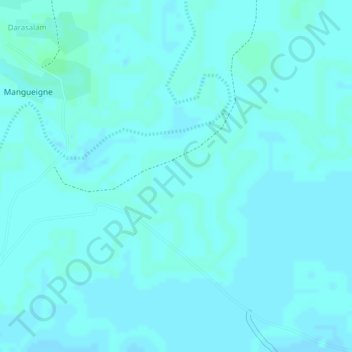 Douk topographic map, elevation, terrain