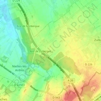 La Montoire topographic map, elevation, terrain