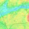 Riverside Circle topographic map, elevation, terrain