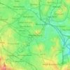 Wednesbury topographic map, elevation, terrain
