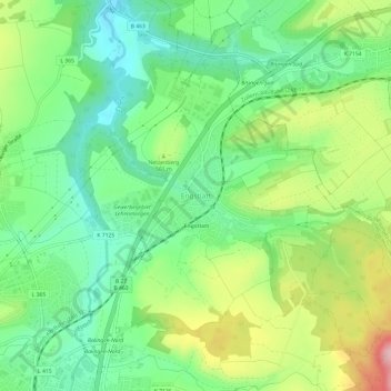 Engstlatt topographic map, elevation, terrain