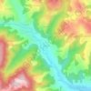 Orgești topographic map, elevation, terrain