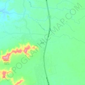Khaybar topographic map, elevation, terrain