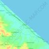 Kragan topographic map, elevation, terrain