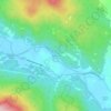 Ithiel Falls topographic map, elevation, terrain
