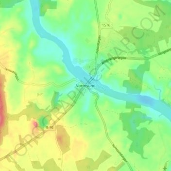 Vormsund topographic map, elevation, terrain