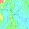 Crowleys Corner topographic map, elevation, terrain