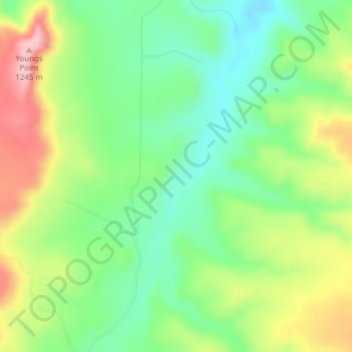 Golden Glenn Number 1 Dam topographic map, elevation, terrain