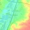 Offord Darcy topographic map, elevation, terrain