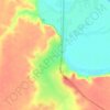 Al Kishmah topographic map, elevation, terrain