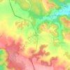 Los Pedrones topographic map, elevation, terrain