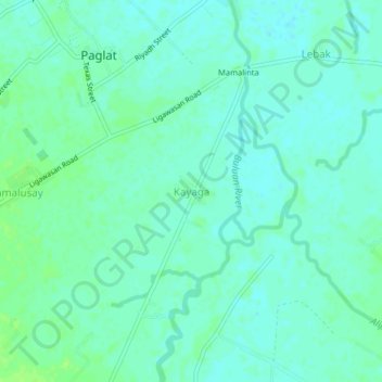 Kayaga topographic map, elevation, terrain