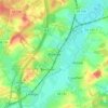 Bivange topographic map, elevation, terrain