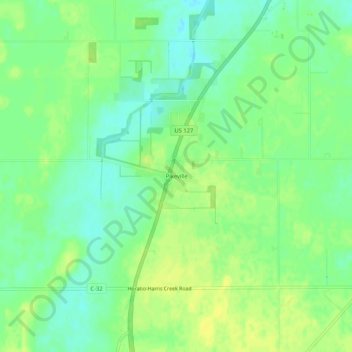 Pikeville topographic map, elevation, terrain