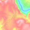 Schoonover Buttes topographic map, elevation, terrain