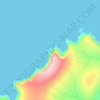 Benwee Head topographic map, elevation, terrain